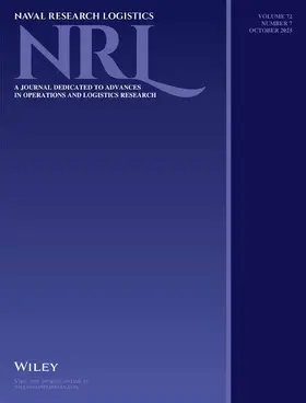  Naval Research Logistics | Zeitschrift |  Sack Fachmedien