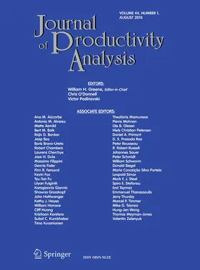 Journal of Productivity Analysis | Springer | Zeitschrift | sack.de