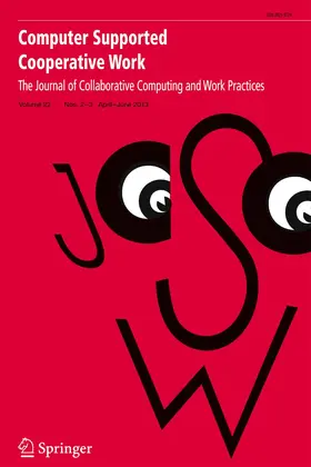 Editor-in-Chief: Kjeld Schmidt |  Computer Supported Cooperative Work (CSCW) | Zeitschrift |  Sack Fachmedien