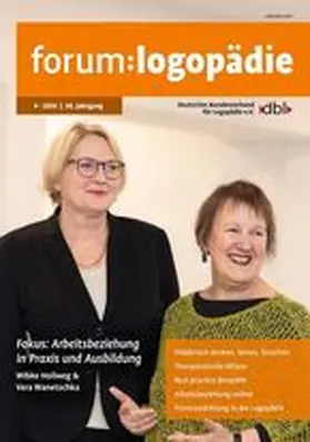 Deutscher Bundesverband Logopädie e.V. (dbl) |  forum:logopädie | Zeitschrift |  Sack Fachmedien