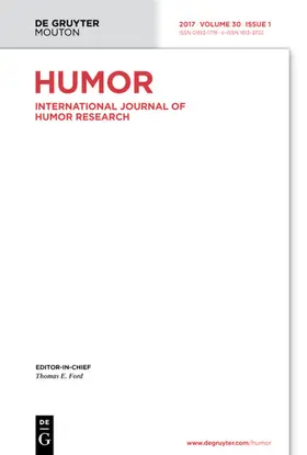 HUMOR | De Gruyter | Zeitschrift | sack.de