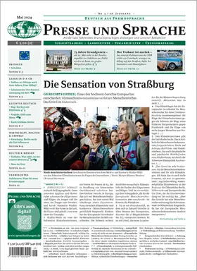  Presse und Sprache | Zeitschrift |  Sack Fachmedien