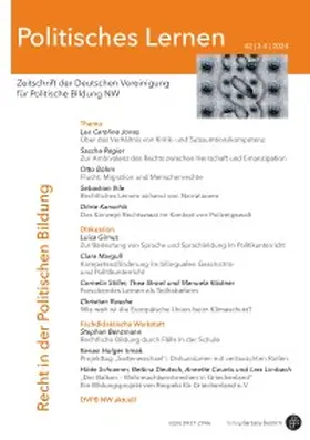 Deutsche Vereinigung für Politische Bildung NW e.V. |  Politisches Lernen | Zeitschrift |  Sack Fachmedien