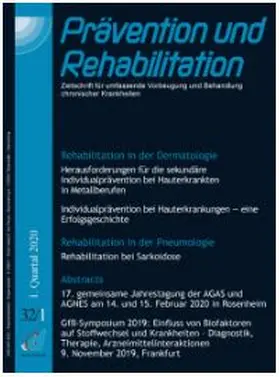 Hauptschriftleiter: J. Lecheler |  Prävention und Rehabilitation | Zeitschrift |  Sack Fachmedien