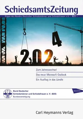 Bund Deutscher Schiedsmänner und Schiedsfrauen (Hrsg.) |  Schiedsamtszeitung - SMZ | Zeitschrift |  Sack Fachmedien