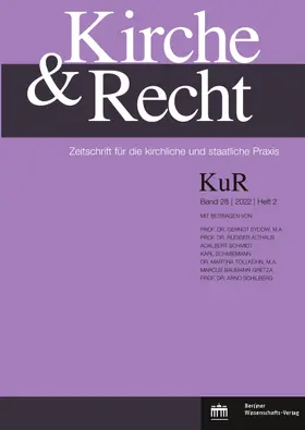  Kirche und Recht - KuR | Zeitschrift |  Sack Fachmedien