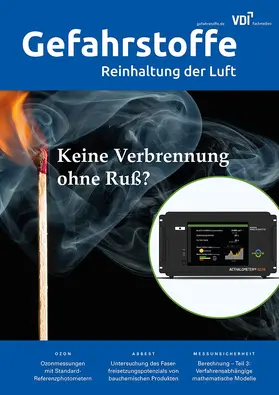 BGIA – Institut für Arbeitsschutz, Alte Heerstr. 111, 53757 Sankt Augustin |  Gefahrstoffe – Reinhaltung der Luft | Zeitschrift |  Sack Fachmedien