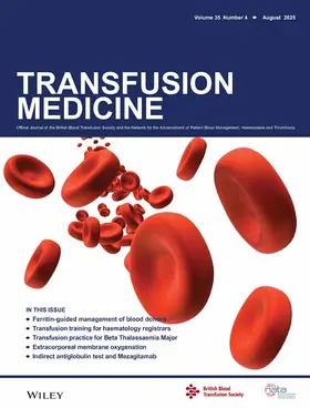 Transfusion Medicine | John Wiley & Sons | Zeitschrift | www2.sack.de