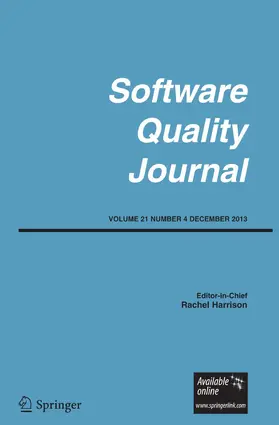 Editor-in-Chief: Rachel Harrison |  Software Quality Journal | Zeitschrift |  Sack Fachmedien