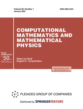 Computational Mathematics and Mathematical Physics | Pleiades Publishing | Zeitschrift | www2.sack.de