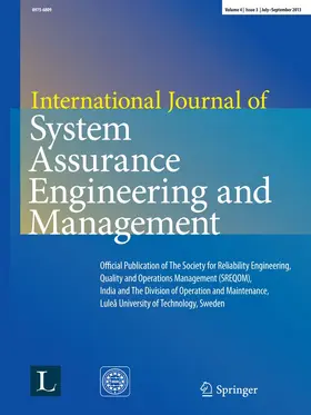 Editors-in-Chief: P.K. Kapur / A.K. Verma / U. Kumar |  International Journal of System Assurance Engineering and Management | Zeitschrift |  Sack Fachmedien