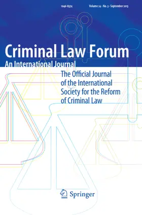 Editor-in-Chief: Kai Ambos |  Criminal Law Forum | Zeitschrift |  Sack Fachmedien