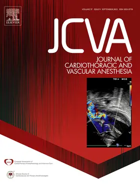 Journal of Cardiothoracic and Vascular Anesthesia | W.B. Saunders | Zeitschrift | sack.de