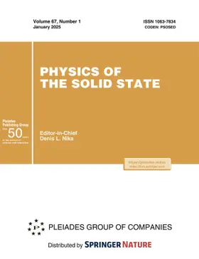Physics of the Solid State | Pleiades Publishing | Zeitschrift | www2.sack.de