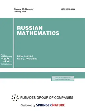  Russian Mathematics | Zeitschrift |  Sack Fachmedien