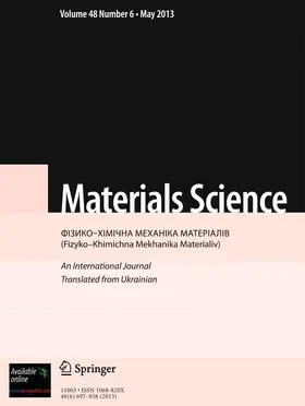  Materials Science | Zeitschrift |  Sack Fachmedien