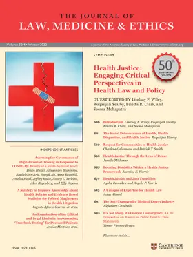  Journal of Law, Medicine & Ethics | Zeitschrift |  Sack Fachmedien