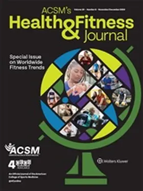  ACSM's Health & Fitness Journal | Zeitschrift |  Sack Fachmedien