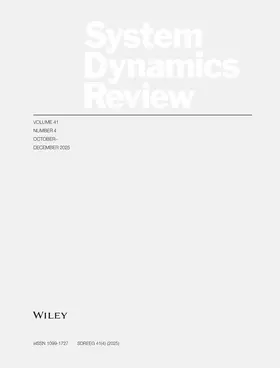 System Dynamics Review | Zeitschrift |  Sack Fachmedien