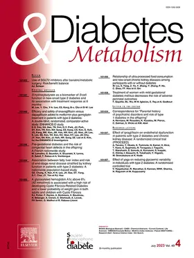 Diabetes & Metabolism | Elsevier Masson | Zeitschrift | sack.de