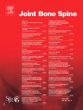 Joint Bone Spine | Elsevier Masson | Zeitschrift | sack.de