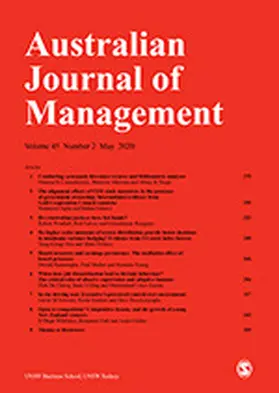  Australian Journal of Management | Zeitschrift |  Sack Fachmedien