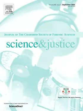  Science & Justice | Zeitschrift |  Sack Fachmedien