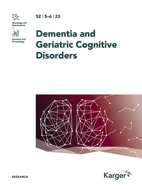 V. Chan-Palay (Singapore) |  Dementia and Geriatric Cognitive Disorders | Zeitschrift |  Sack Fachmedien