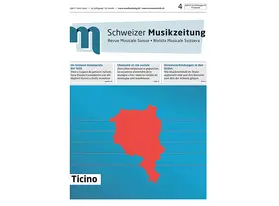  Schweizer Musikzeitung | Zeitschrift |  Sack Fachmedien