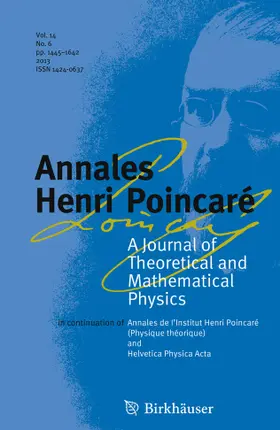 Annales Henri Poincaré | Birkhäuser | Zeitschrift | sack.de