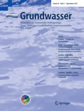 Editoren: N. Goldscheider / C. Neukum |  Grundwasser | Zeitschrift |  Sack Fachmedien