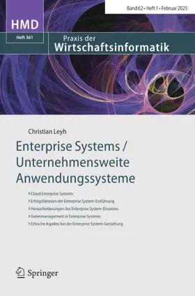 HMD Praxis der Wirtschaftsinformatik | Springer | Zeitschrift | www2.sack.de