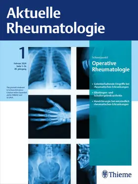 Eugen Feist, Gernot Keyßer, Stefan Rehart |  Aktuelle Rheumatologie | Zeitschrift |  Sack Fachmedien