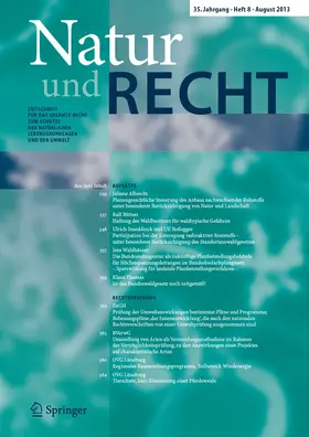  Natur und Recht | Zeitschrift |  Sack Fachmedien