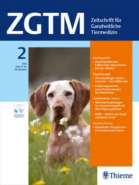 Gesellschaft für Ganzheitliche Tiermedizin e.V. |  Zeitschrift für Ganzheitliche Tiermedizin | Zeitschrift |  Sack Fachmedien