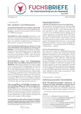  Fuchsbriefe | Zeitschrift |  Sack Fachmedien