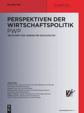 Perspektiven der Wirtschaftspolitik | De Gruyter | Zeitschrift | sack.de