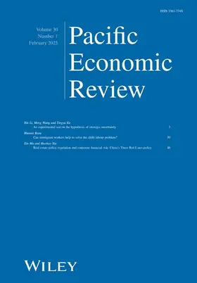  Pacific Economic Review | Zeitschrift |  Sack Fachmedien