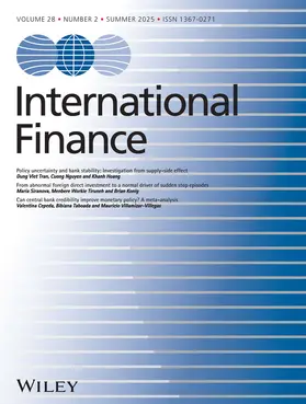  International Finance | Zeitschrift |  Sack Fachmedien