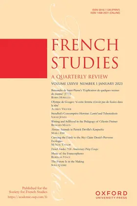French Studies | Liverpool University Press | Zeitschrift | sack.de