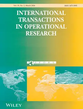  International Transactions in Operational Research | Zeitschrift |  Sack Fachmedien