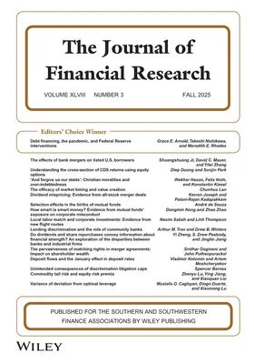  Journal of Financial Research | Zeitschrift |  Sack Fachmedien