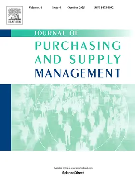  Journal of Purchasing and Supply Management | Zeitschrift |  Sack Fachmedien