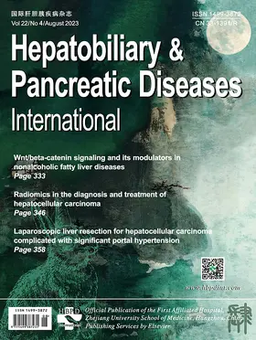 Honorary Chief Editor: Zhao-You Tang |  Hepatobiliary & Pancreatic Diseases International | Zeitschrift |  Sack Fachmedien