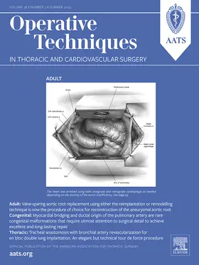 Operative Techniques in Thoracic and Cardiovascular Surgery | W.B. Saunders | Zeitschrift | sack.de