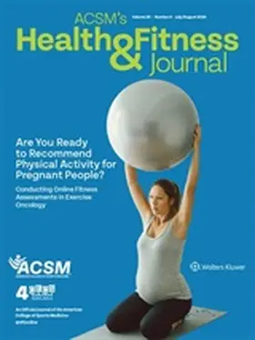 ACSM's Health & Fitness Journal | Lippincott | Zeitschrift | sack.de