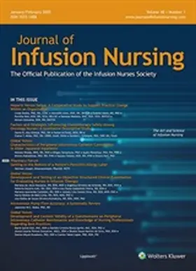  Journal of Infusion Nursing | Zeitschrift |  Sack Fachmedien