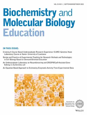 Biochemistry and Molecular Biology Education | Zeitschrift |  Sack Fachmedien