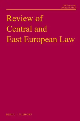 Review of Central and East European Law | Brill | Nijhoff | Zeitschrift | sack.de