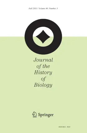 Editors-in-Chief: K.A. Rader / M. Richmond |  Journal of the History of Biology | Zeitschrift |  Sack Fachmedien